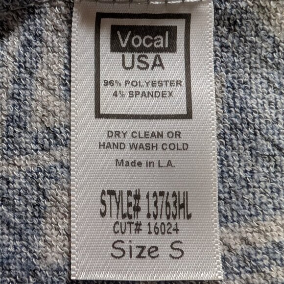 Vocal Hooded Geometric Diamond Knit Tunic w/ Kangaroo Pocket - Picture 2 of 10